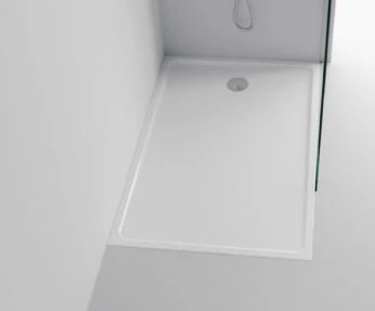 Procasa Heron 2.0 receveur de douche marbre artificiel 1000 x 1000 x 35 mm - blanc