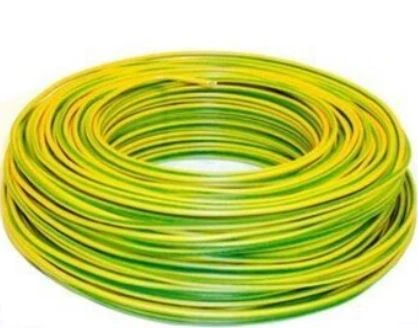 DC fil de terre 6 mm2 (longueur rouleau 100 m) - jaune/vert - prix par rouleau - CCA classe