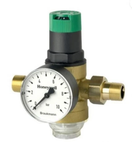 Braukmann D06F-AM réducteur de pression avec manomètre FF 3/4 x 3/4 - 1,5-6 bar - max 40 °C
