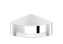HEWI panier de douche ,solution d´angle, chromé, blanc de sécurité