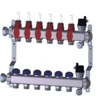 COLLECTEUR RADSON 750 MM - 4/4 inox 12 circuits avec debitmetre