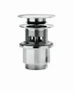 Linea Beta Busi & Cane crépine click-clack - chromé - pour lavabo avec trop-plein