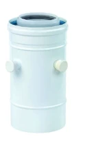 Ubbink Rolux connection avec 2 pris. 60/100 avec/PP