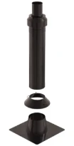 Ubbink CLVkit passage toiture toit plat noir 110/160 Galva/PP