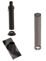Ubbink CLVkit passage toiture toit pente noir 110/160 Galva/PP