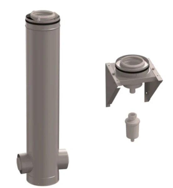 Ubbink CLVkit kit de demarrage 2 - 180° 125/200 Galva/PP