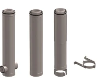 Ubbink CLVkit kit étage 2 - 180° 125/200 Galva/PP