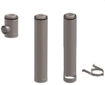 Ubbink CLVkit kit étage 1 court 125/200 Galva/PP