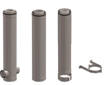 Ubbink CLVkit PP/Galva kit étage 2 - 180° 160/250 mm