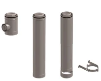 Ubbink CLVkit kit étage 1 court 160/250 Galva/PP