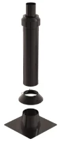 Ubbink CLVkit passage toiture toit plat noir 160/250 Galva/PP