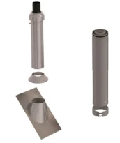 Ubbink CLVkit passage toiture toit pente inox 160/250 Galva/PP