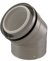 Ubbink CLVkit coude  110/160 - 45° Galva/PP