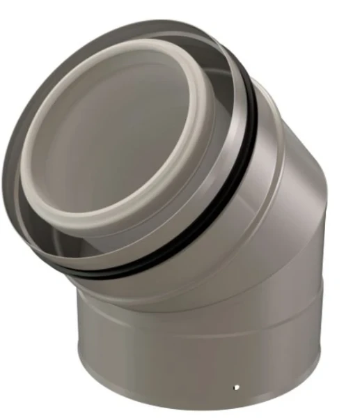 Ubbink CLVkit coude  110/160 - 45° Galva/PP