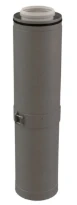 Ubbink CLVkit rallonge téléscopique 160/250 - 550/1000mm Galva/PP