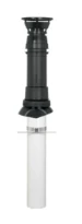 Ubbink Rolux 4G concentrique Alu/acier passage toiture 60/100 mm - pour chaudières non-condensation