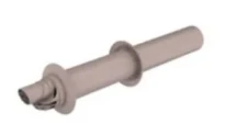 Ubbink Rolux 5H concentrique PP/acier passage mural 60/100 mm - blanc - sans coude