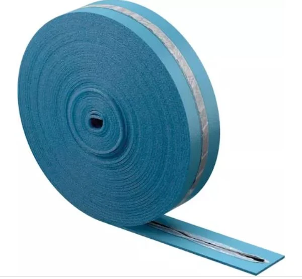 Uponor Multi randisolatie met foliestrook 150 x 10 mm (rollengte 50m) - blauw - prijs per meter