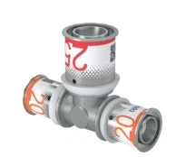 Uponor S-Press Plus laiton té réduit 90° FFF 20 x 25 x 20