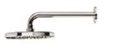 Procasa Finn douche de tête 200 mm fixation murale 1/2 - brushed black