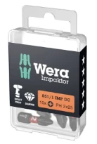 Wera 851/1 IMP DC PH Embouts DIY Impaktor - 3 x 25 mm DIY-Box - Boîte de 10p