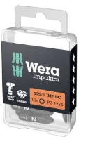 Wera 855/1 IMP DC PZ Embouts DIY Impaktor - 2 x 25 mm DIY-Box - Boîte de 10p