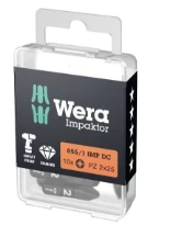Wera 855/1 IMP DC PZ Embouts DIY Impaktor - 3 x 25 mm DIY-Box - Boîte de 10p
