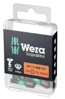 Wera 867/1 IMP DC TORX® Embouts DIY Impaktor - TORX 20 x 25 mm DIY-Box - Boîte de 10p