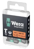 Wera 867/1 IMP DC TORX® Embouts DIY Impaktor - TORX 30 x 25 mm DIY-Box - Boîte de 10p
