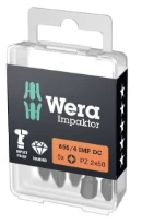 Wera 855/4 IMP DC PZ Embouts DIY Impaktor - 2 x 50 mm DIY-Box - Boîte de 5p
