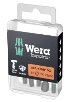 Wera 867/4 IMP DC TORX® Embouts DIY Impaktor - TORX 25 x 50 mm DIY-Box - Boîte de 5p