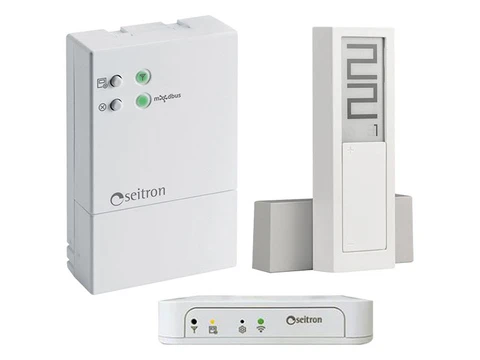 Seitron Hygge Home programmeerbare Wi-Fi thermostaat warm-cool op batterij + Gateway + control unit