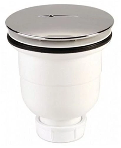 VIDAGE TUB DE DOUCHE NICOLL 90 pvc - avec capot en ABS chromé