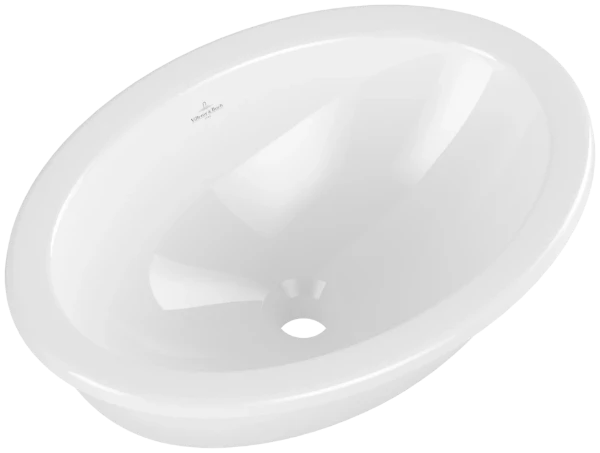 Villeroy & Boch Loop & Friends onderbouwwastafel 485 x 325 x 215 mm - wit - zonder kraangat - met overloop