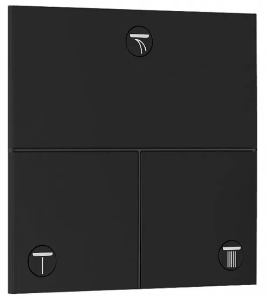 Hansgrohe ShowerSelect Comfort E robinette d'arrêt à incastrer avec 3 functions - noir mat