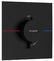 Hansgrohe ShowerSelect Comfort E thermostat à encastrer avec 1 function - noir mat