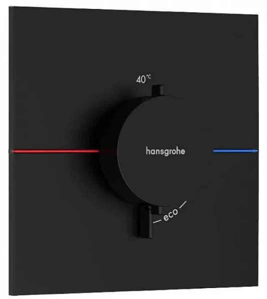 Hansgrohe ShowerSelect Comfort E thermostat à encastrer avec 1 function - noir mat