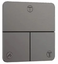 Hansgrohe ShowerSelect Comfort Q robinette d'arrêt à incastrer avec 3 functions - Brushed Black Chrome