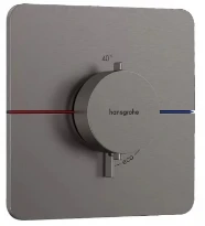 Hansgrohe ShowerSelect Comfort Q thermostat à encastrer avec 1 function - Brushed Black Chrome