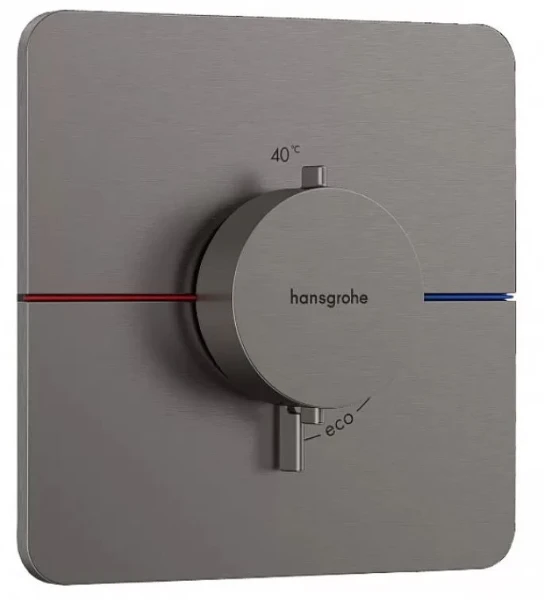 Hansgrohe ShowerSelect Comfort Q thermostat à encastrer avec 1 function - Brushed Black Chrome