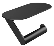 Hansgrohe WallStoris porte-rouleau avec tablette - noir mat