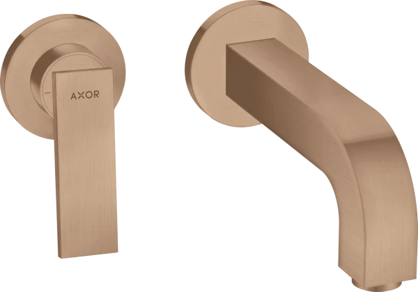 Hansgrohe Citterio mitigeur lavabo à encastrer poignee droit - 220 mm - Brushed Red Gold