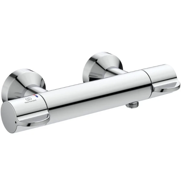 Ideal Standard Ceraplus 2 Mitigeur thermostatique douche avec possibilité de désinfection, raccords-s et isolation thermique  chromé