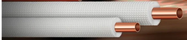 ProOne Airco I Mono tuyau cuivre frigorifique (longueur rouleau 50m) 1/4 - blanc - avec isolation 9mm Pe-X - prix au mètre - vendu par rouleau