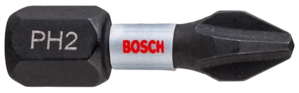 Bosch Bits impact Control PH2 25 mm - Prix par jeu de 2 pièces