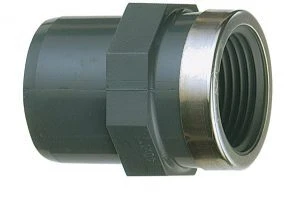 Nicoll PVC Druk raccord droit MF 40 x 5/4 F - avec anneau de renfort