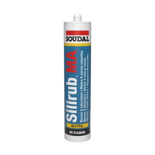 Soudal Silirub Ma 300 ml transparant