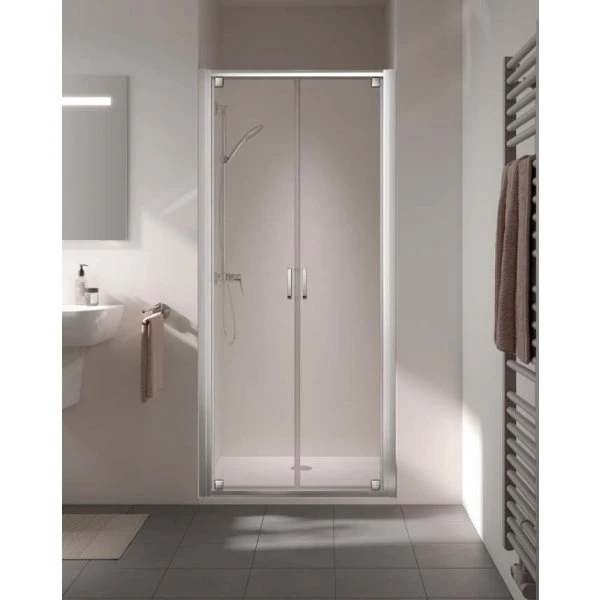 STPTD08019VPK Kermi Stina PTD pendeldeur 800 x 1950 mm - verstelbaarheid 760-810 mm - SIHG ESG helder Clean - profiel : zilver hoogglans