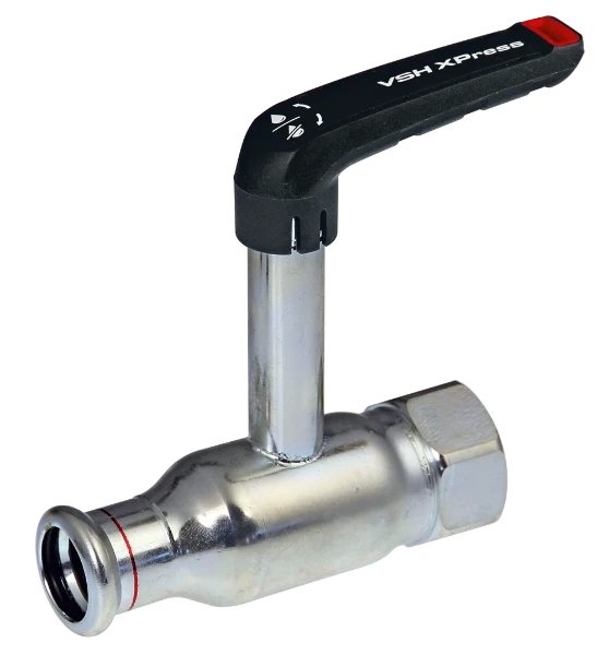 VSH Xpress acier galvanise FullFlow vanne à bille manet elevé FF 15 x 1/2 F