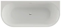 Xenz Fay baignoire back-to-wall acrylique 1800 x 800 x 600 mm - blanc mat